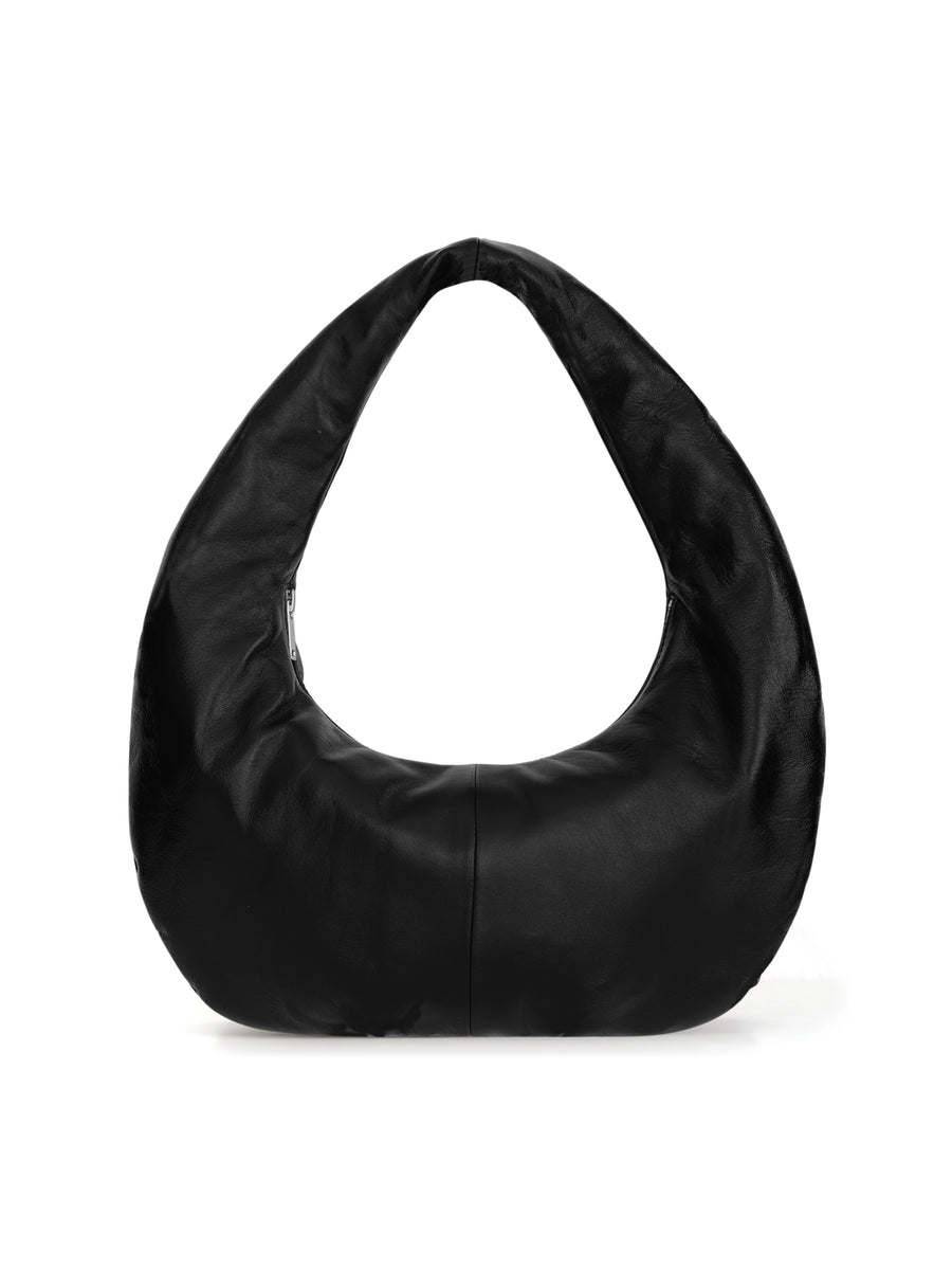 未使用。Leather Banana Big Shoulder Bag Big banana leather bag – KATSO CUIR