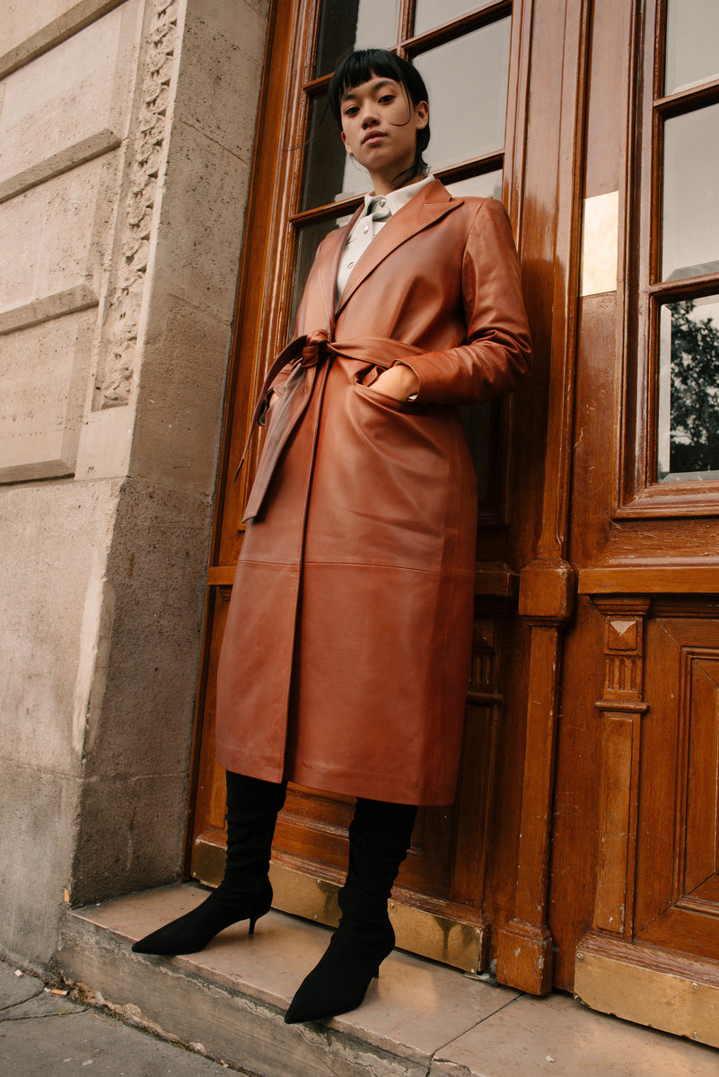 The long leather trench coat – KATSO CUIR