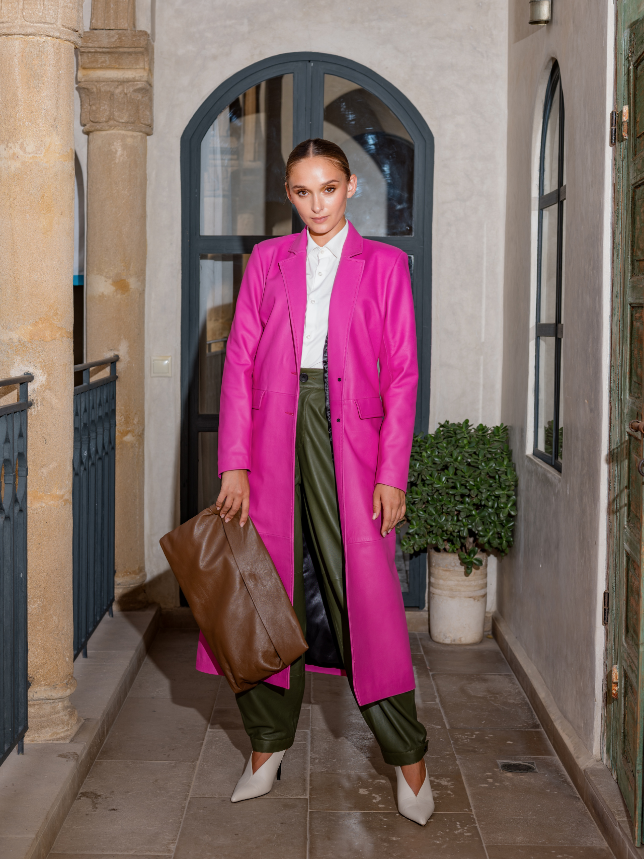 Yuki leather trench coat – KATSO CUIR