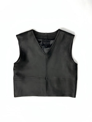 The leather vest