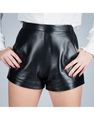 May leather shorts