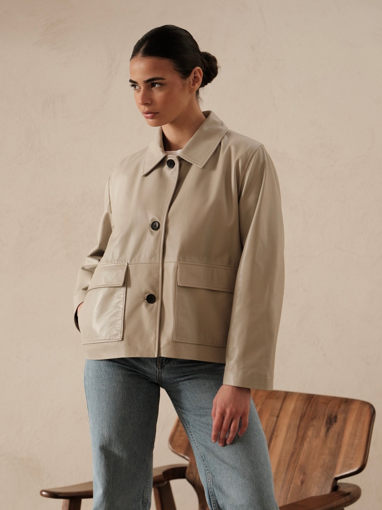 Veste en cuir Diana