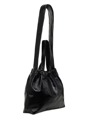 Double handle leather bag