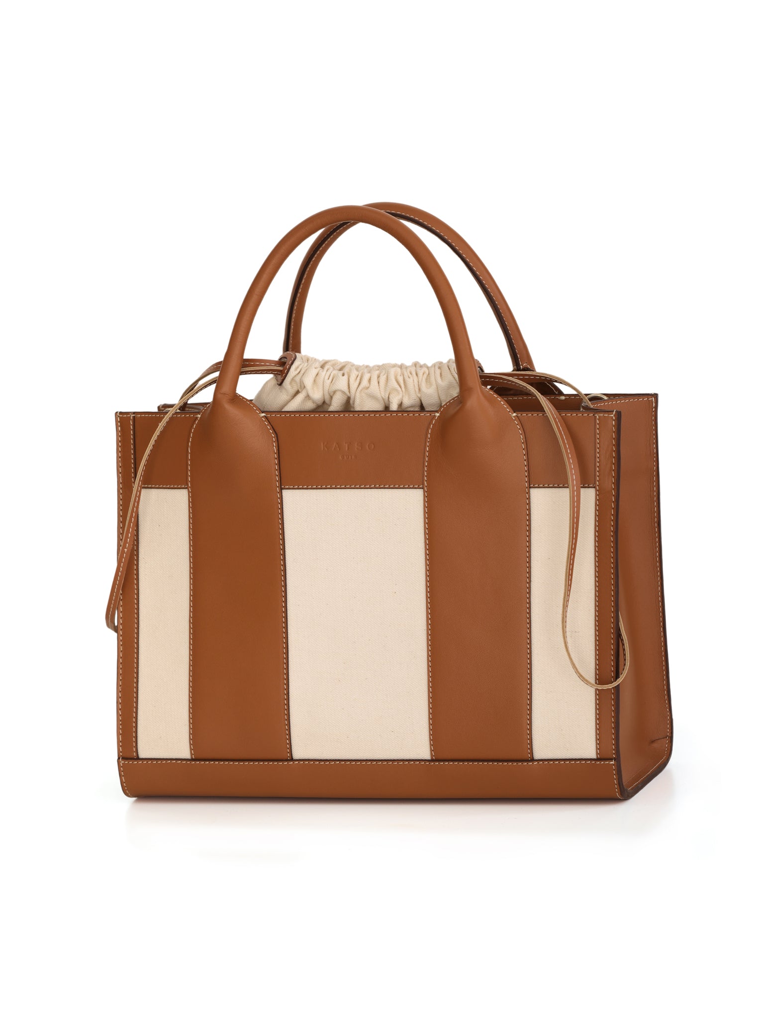 The leather tote bag