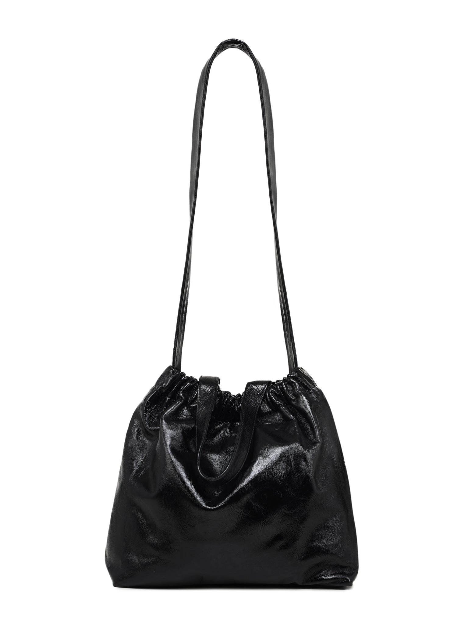 Double handle leather bag