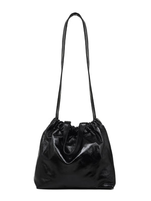 Double handle leather bag