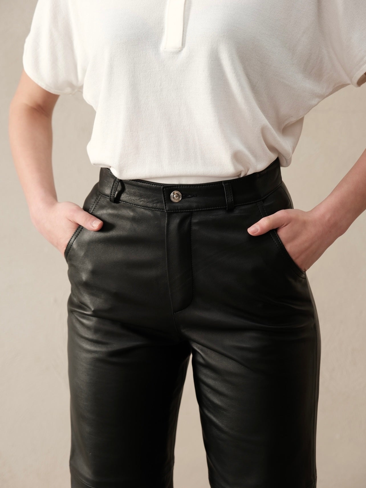 Pantalon en cuir Chama