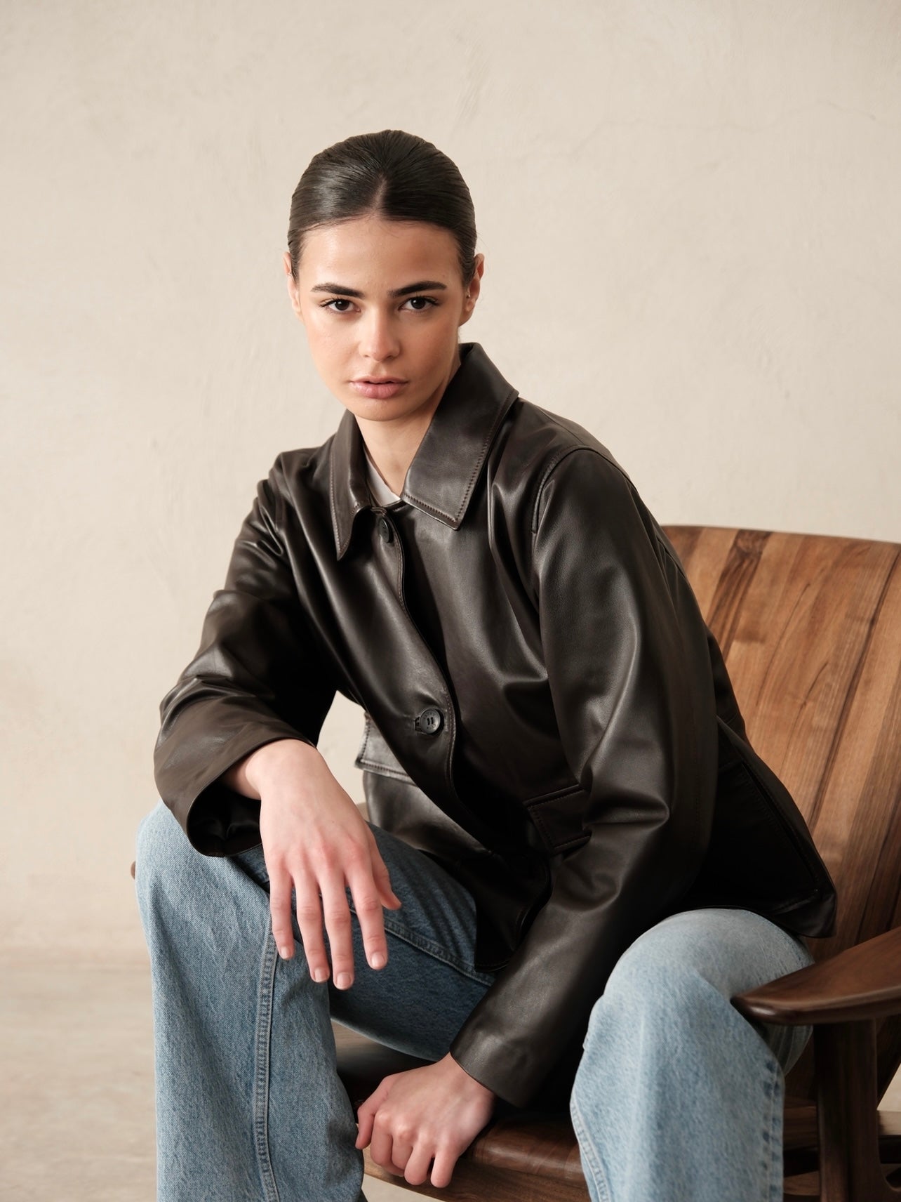 Veste en cuir Diana