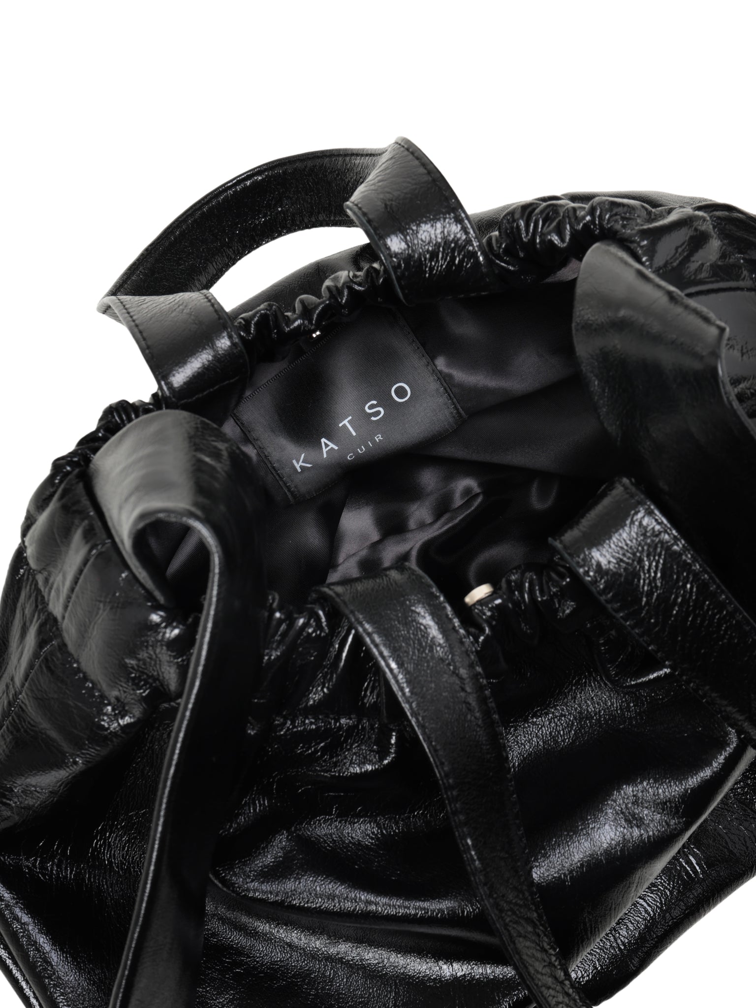 Double handle leather bag