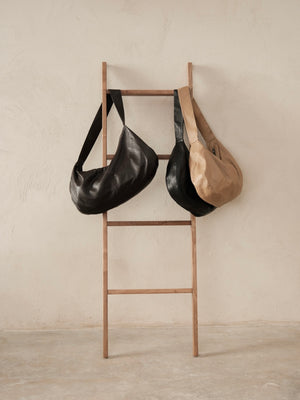 Leather tote bag