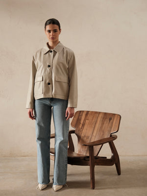 Hishka leather coat