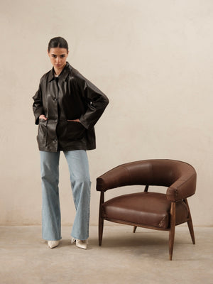 Veste en cuir Ania