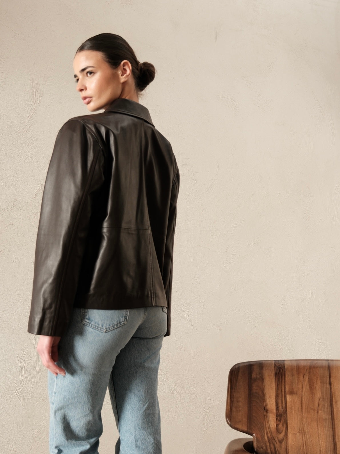 Veste en cuir Diana