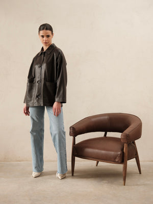 Veste en cuir Ania