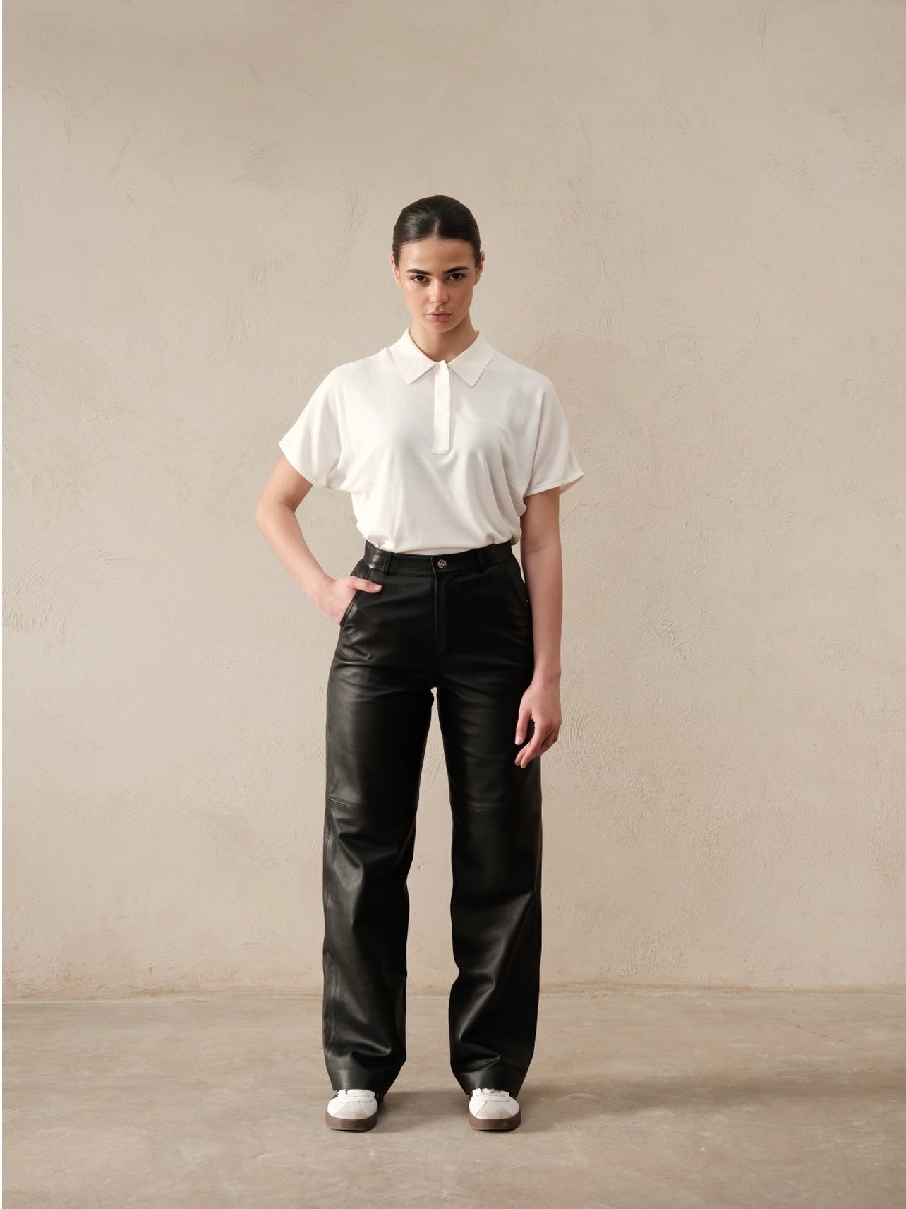 Pantalon en cuir Chama