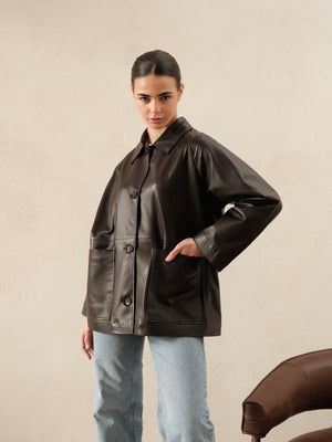 Veste en cuir Ania