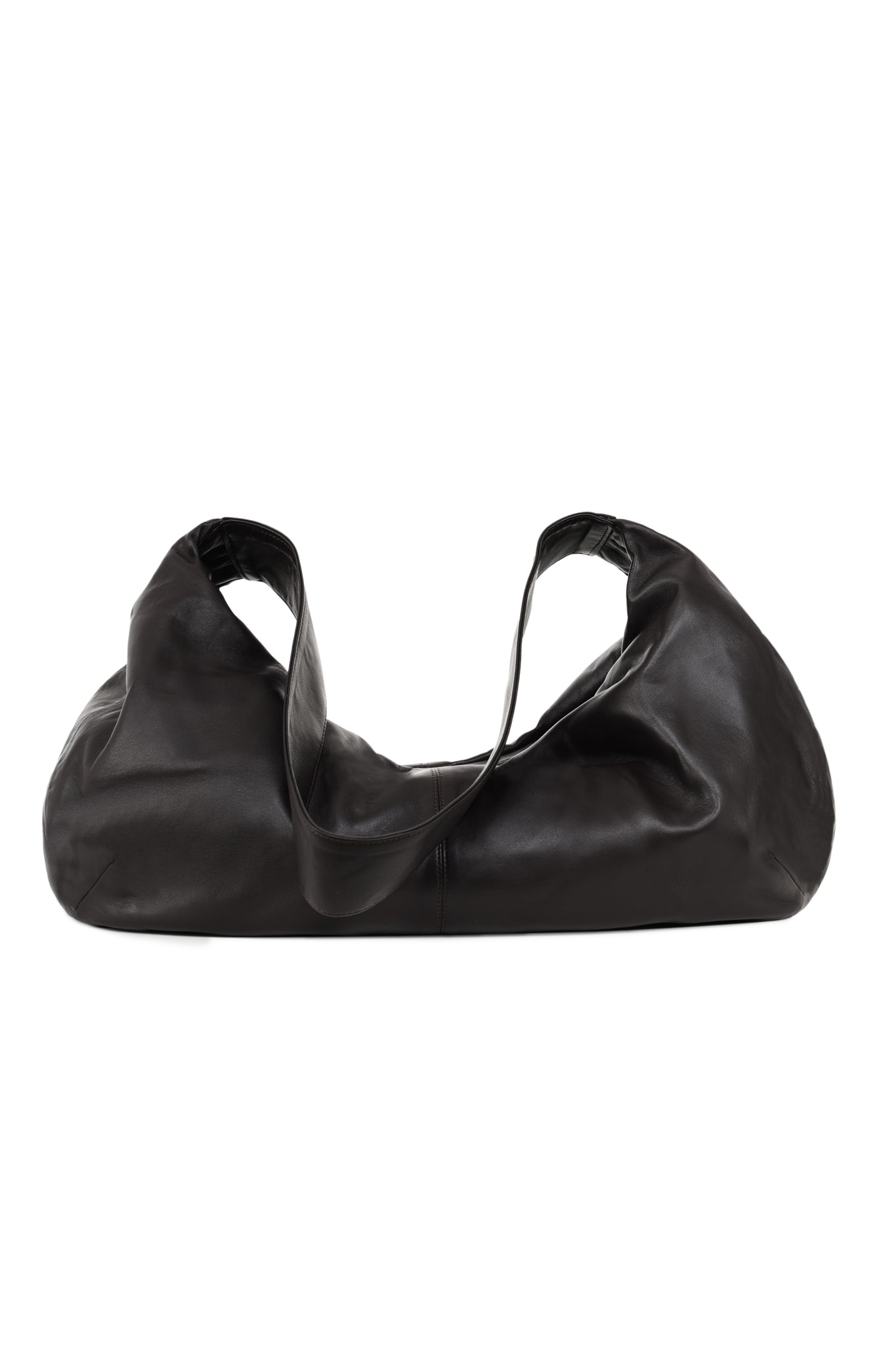 Leather tote bag
