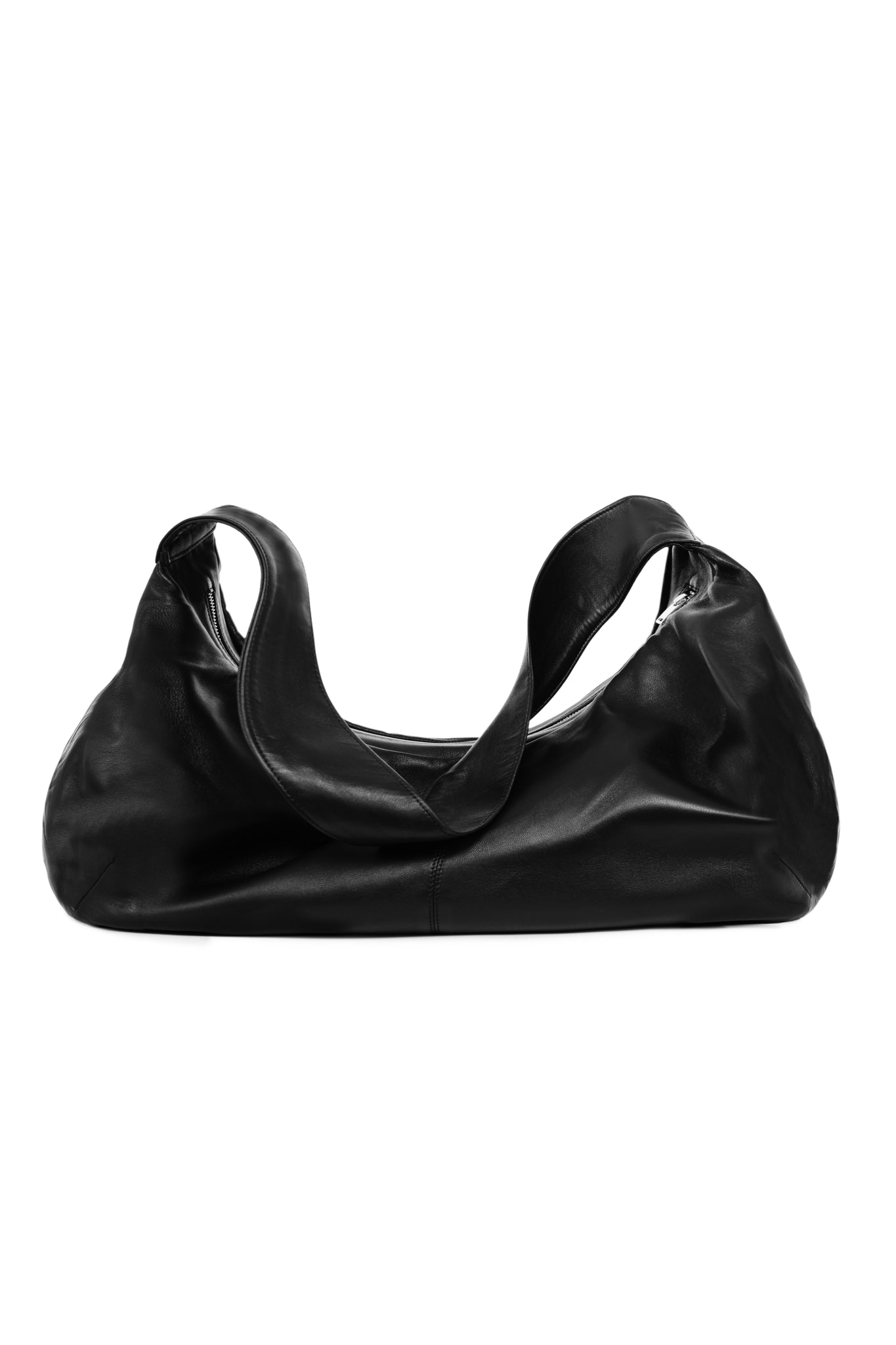 Leather tote bag
