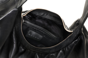 Leather tote bag