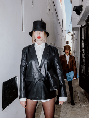Le Blazer en cuir oversize