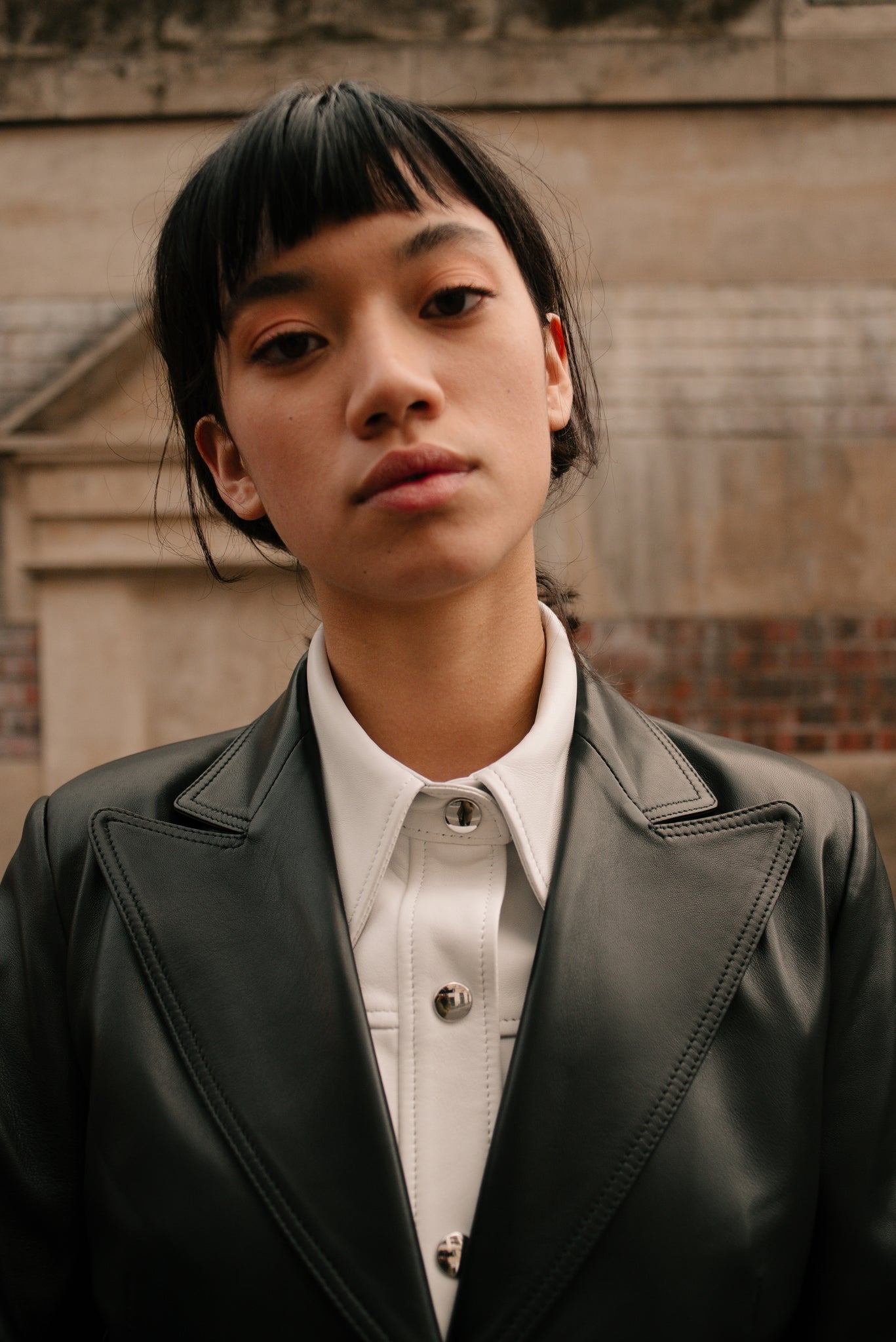 Blazer en cuir Yuri
