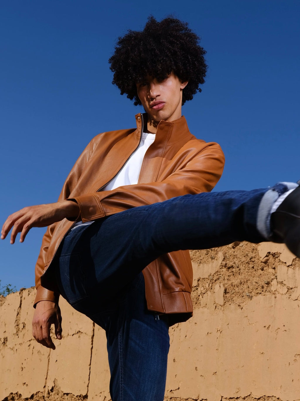 Blouson en cuir Joseph
