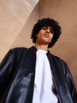 The leather bomber
