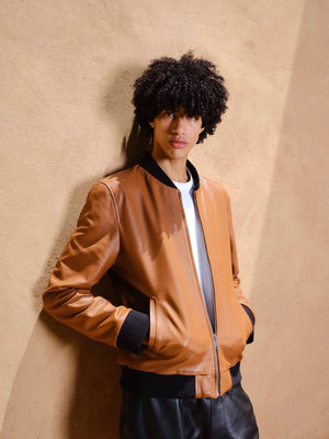The leather bomber