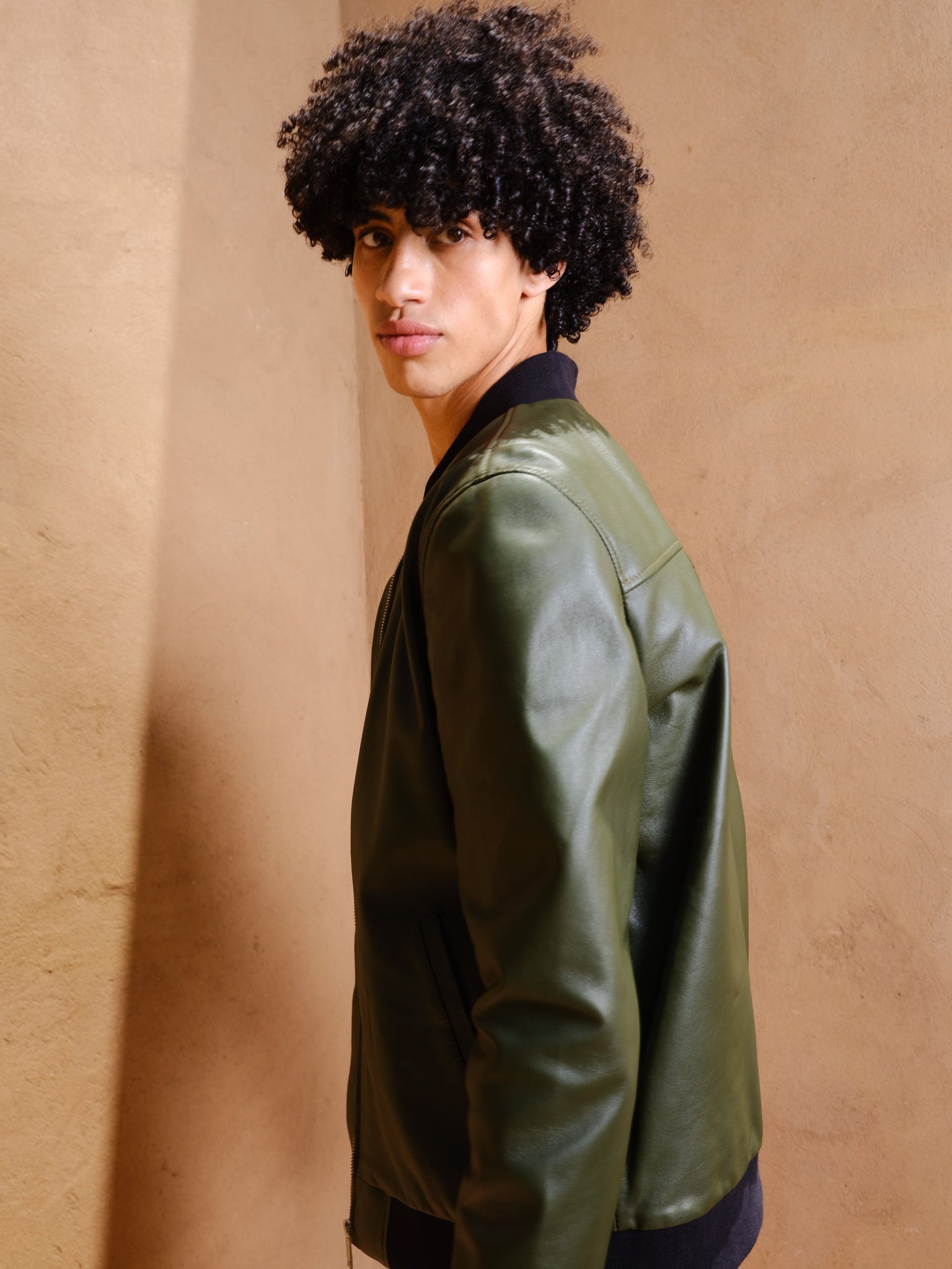 The leather bomber
