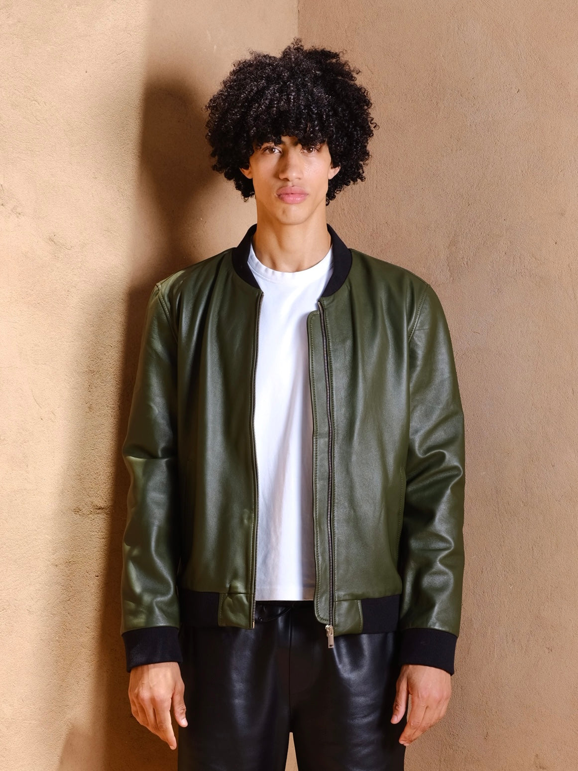 The leather bomber