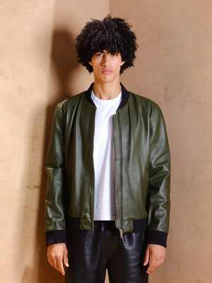 The leather bomber