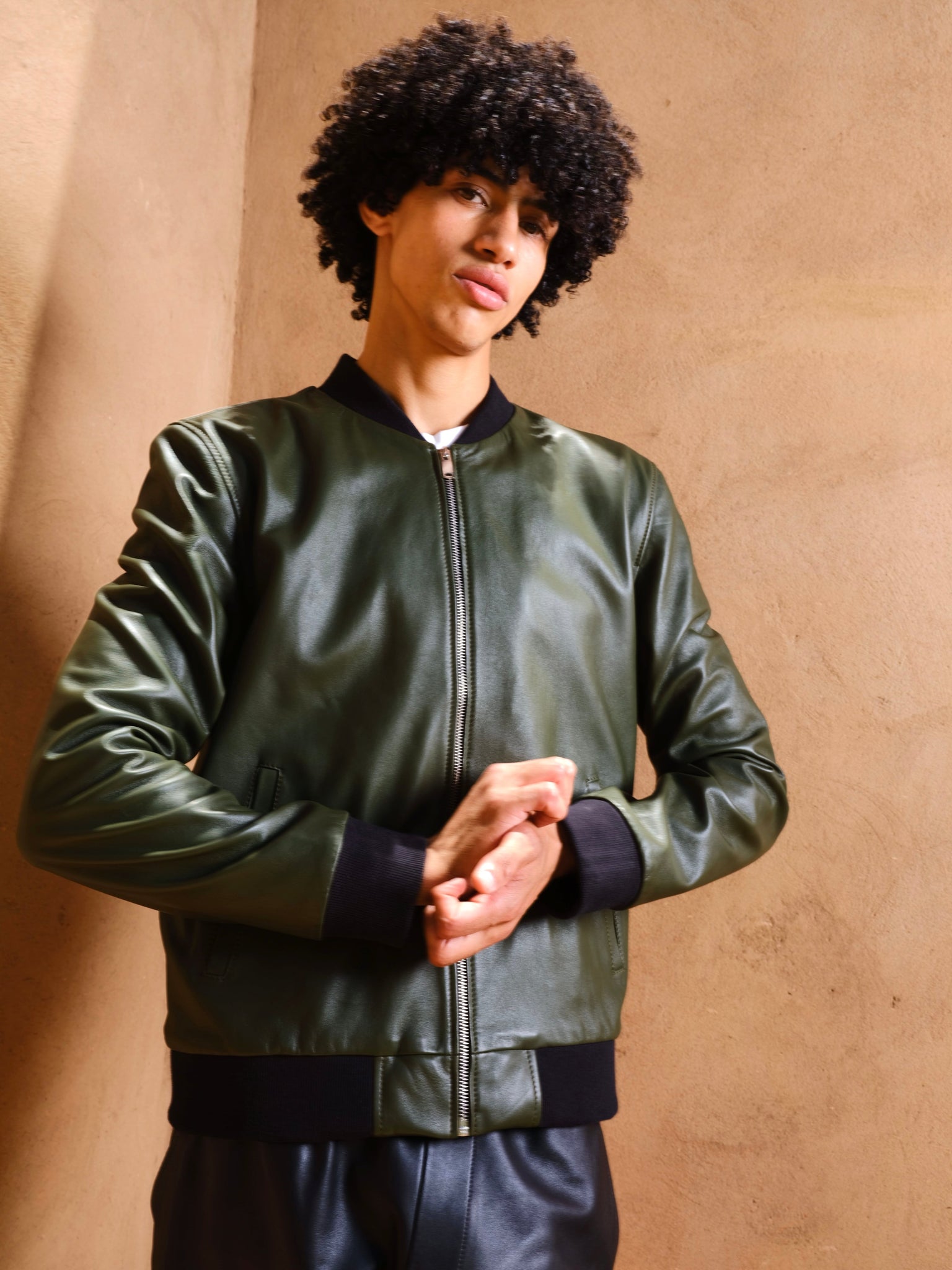 The leather bomber