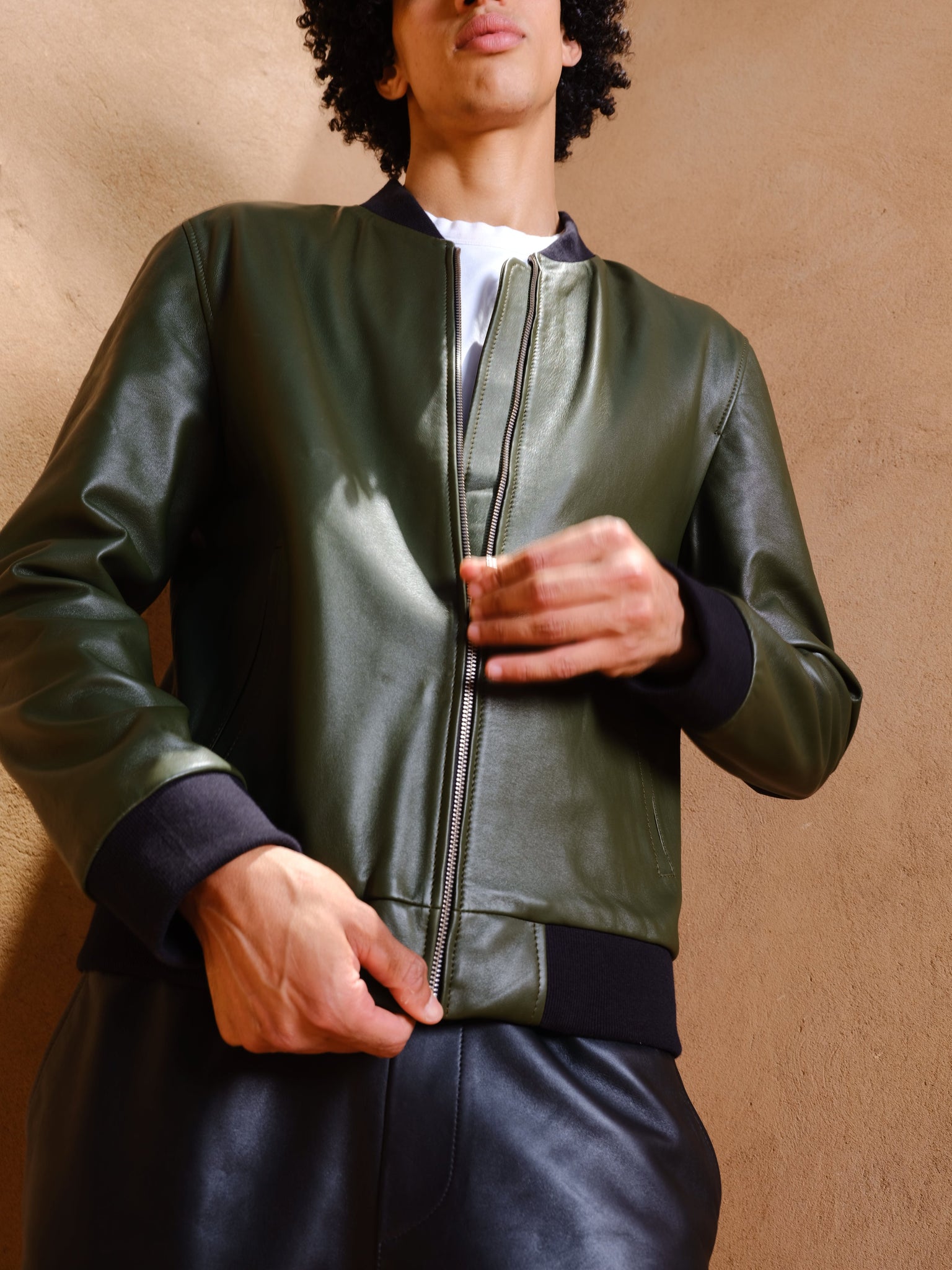 The leather bomber