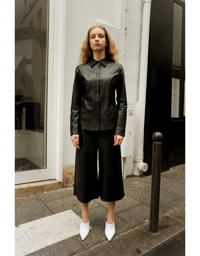 Chemise/manteau En Cuir Noir John Elliott Taille M Occasion Parfait état