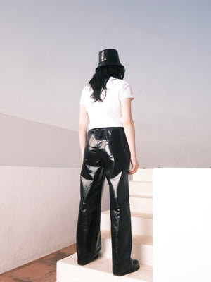 Naksu wide leather pants