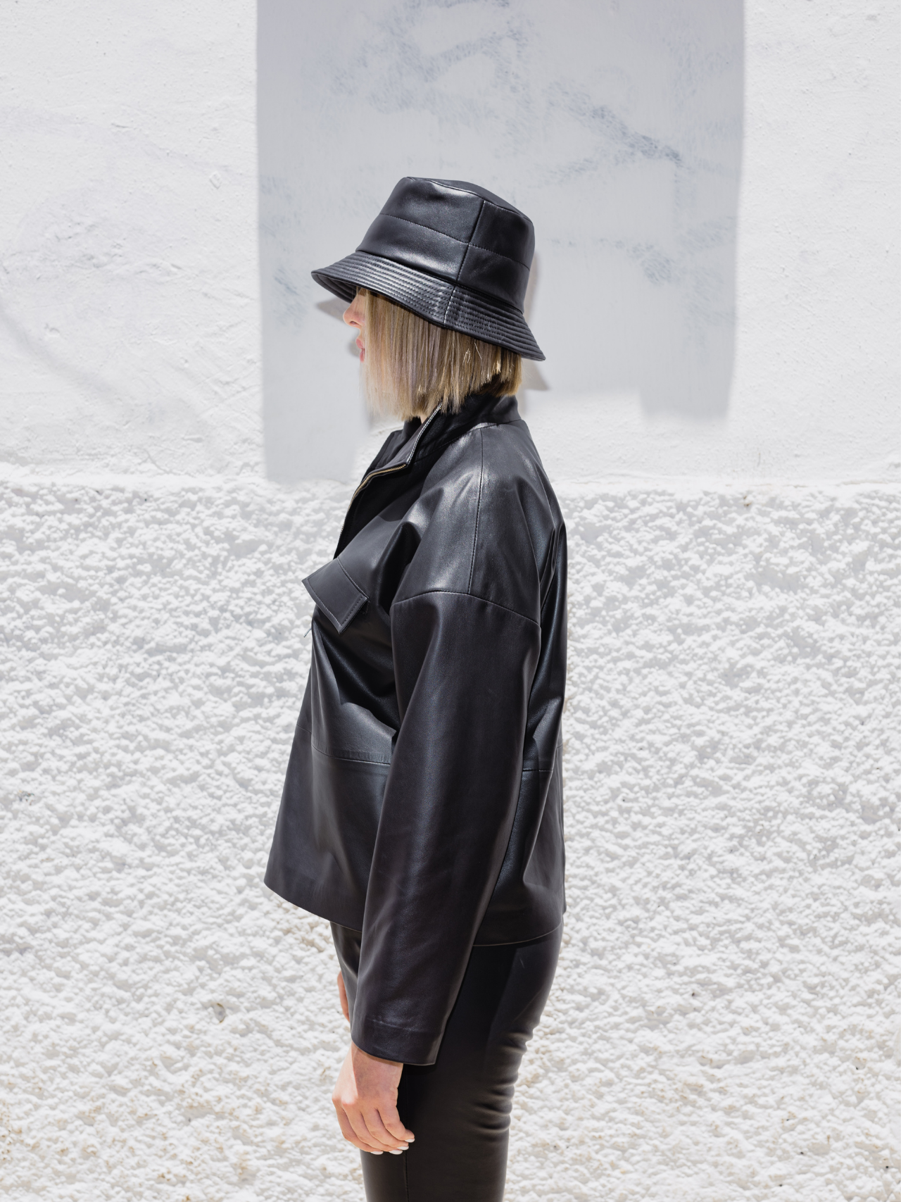 Le sweat-shirt en cuir