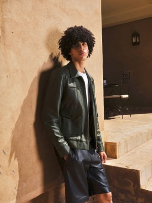 La veste en cuir Aïko