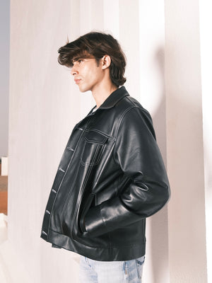 Jimmy leather jacket - For Men