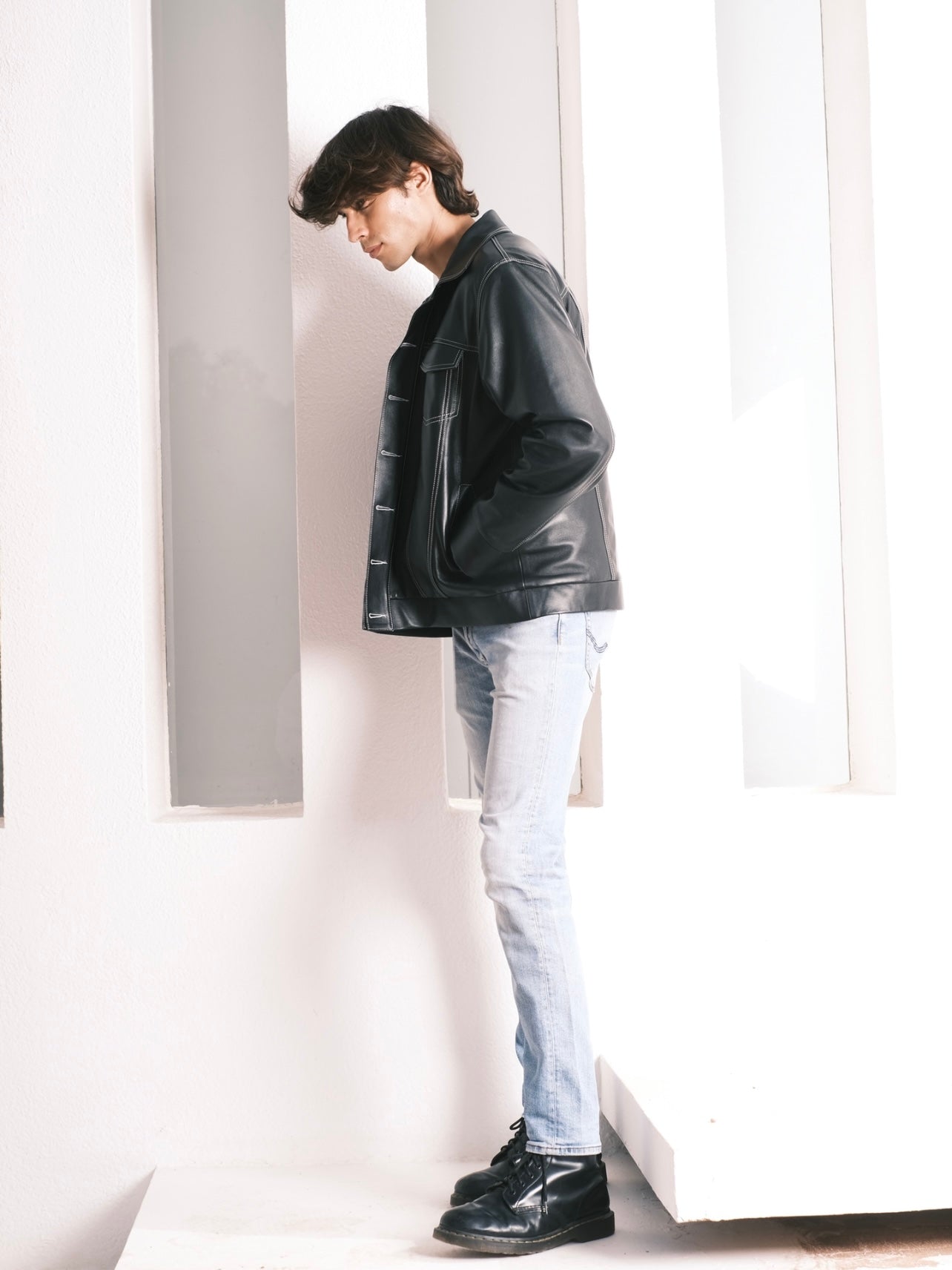 Jimmy leather jacket - For Men