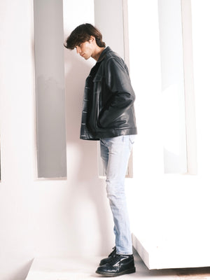 Jimmy leather jacket - For Men