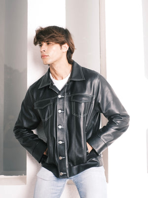 Jimmy leather jacket - For Men
