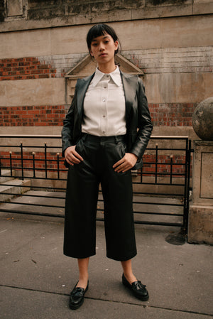 The leather culottes