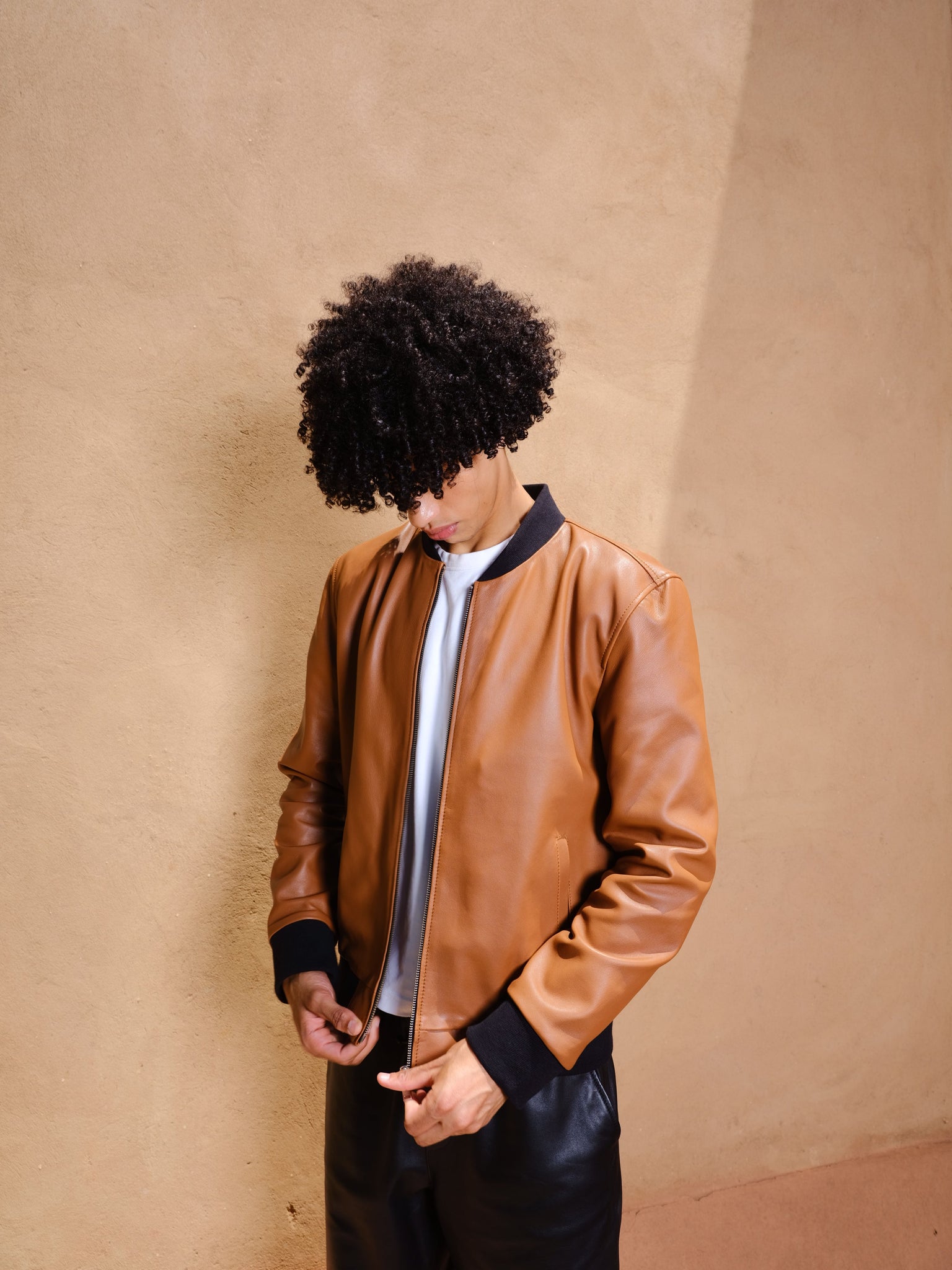 The leather bomber