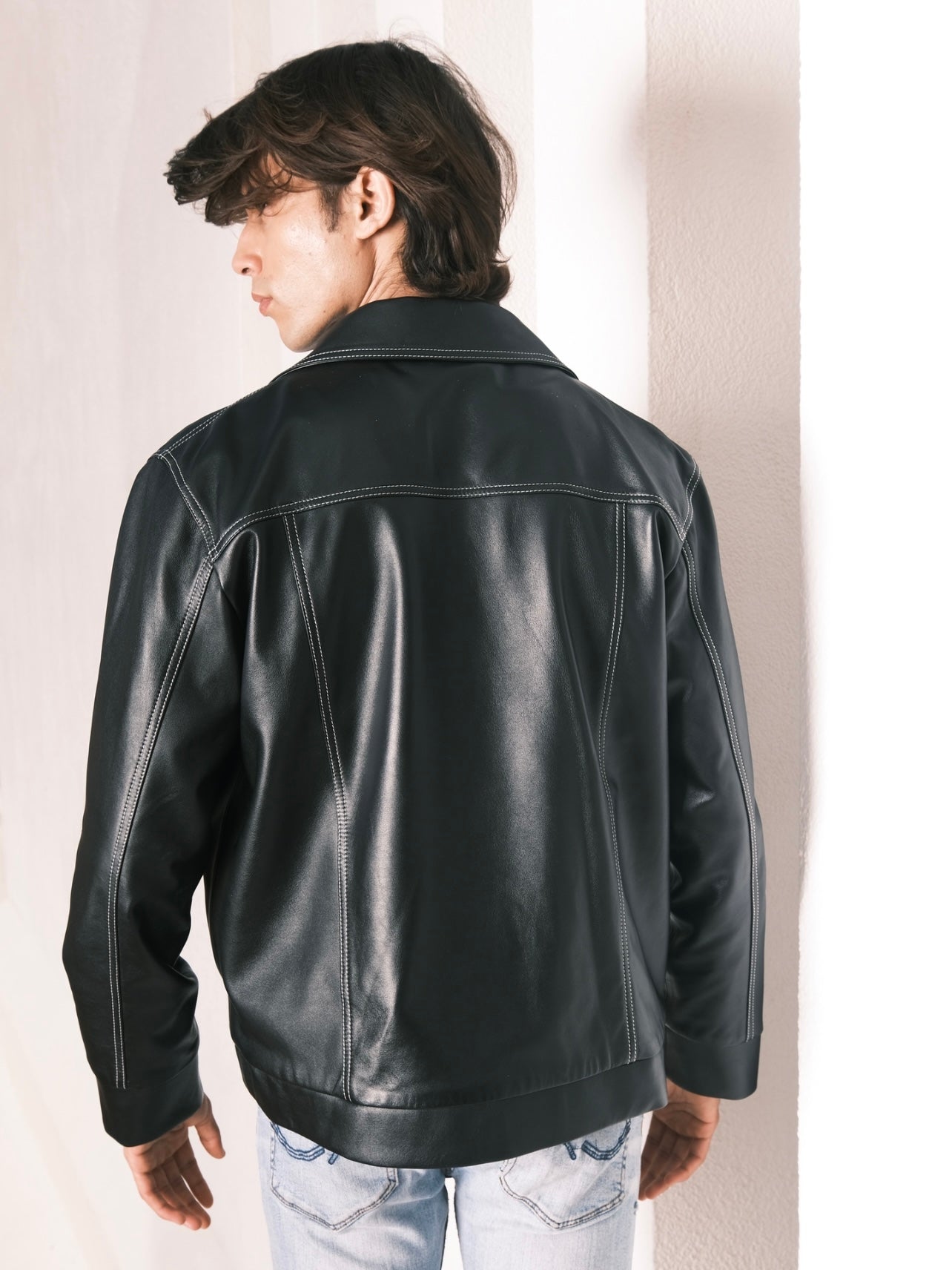 Jimmy leather jacket - For Men