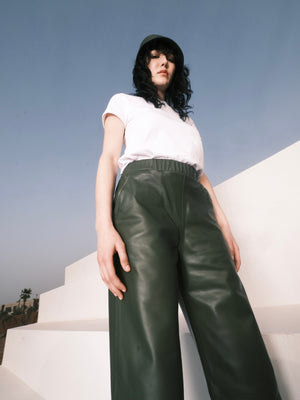 Zara Black Full Length 90s Faux Leather Pants | eBay