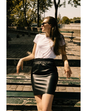 Yana leather skirt