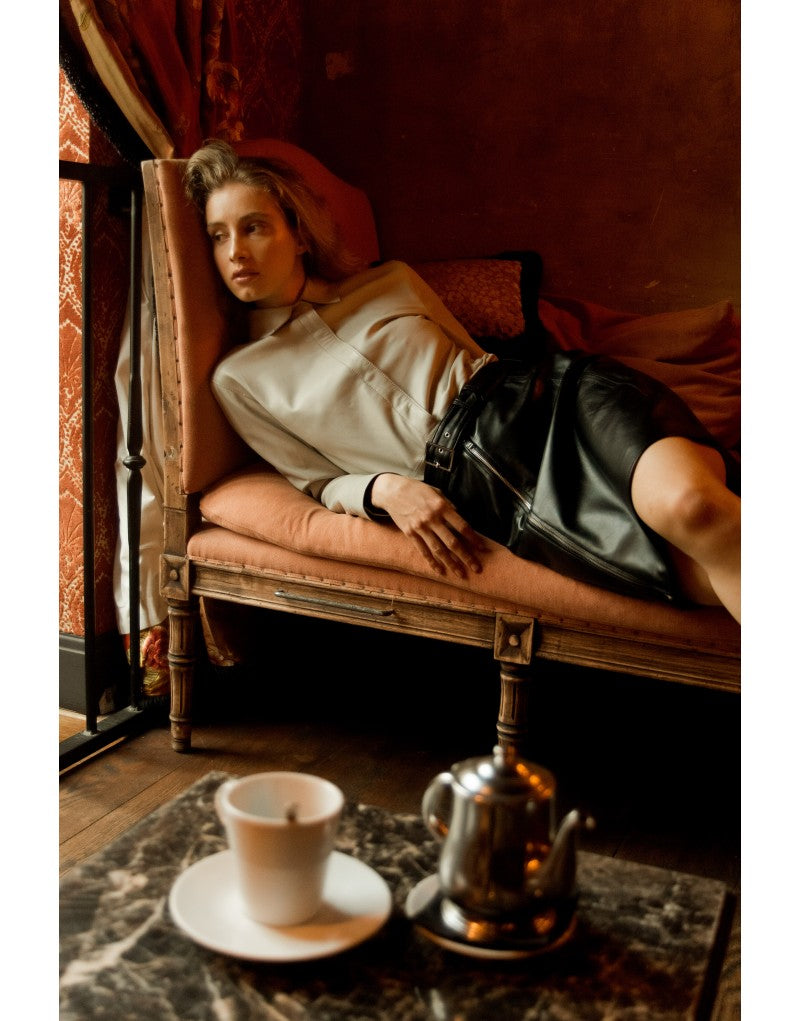 Lylia leather skirt